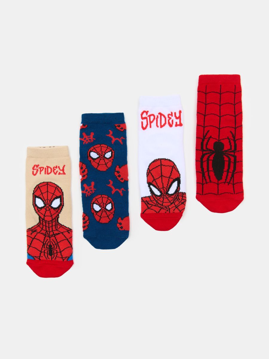 Шкарпетки, 4 пари Spider-Man - різнобарвний - SINSAY