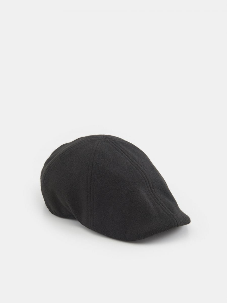 Flat cap - black - SINSAY