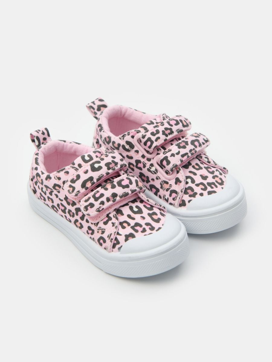 Scarpe da ginnastica con soletta in pelle - rosa pastello - SINSAY