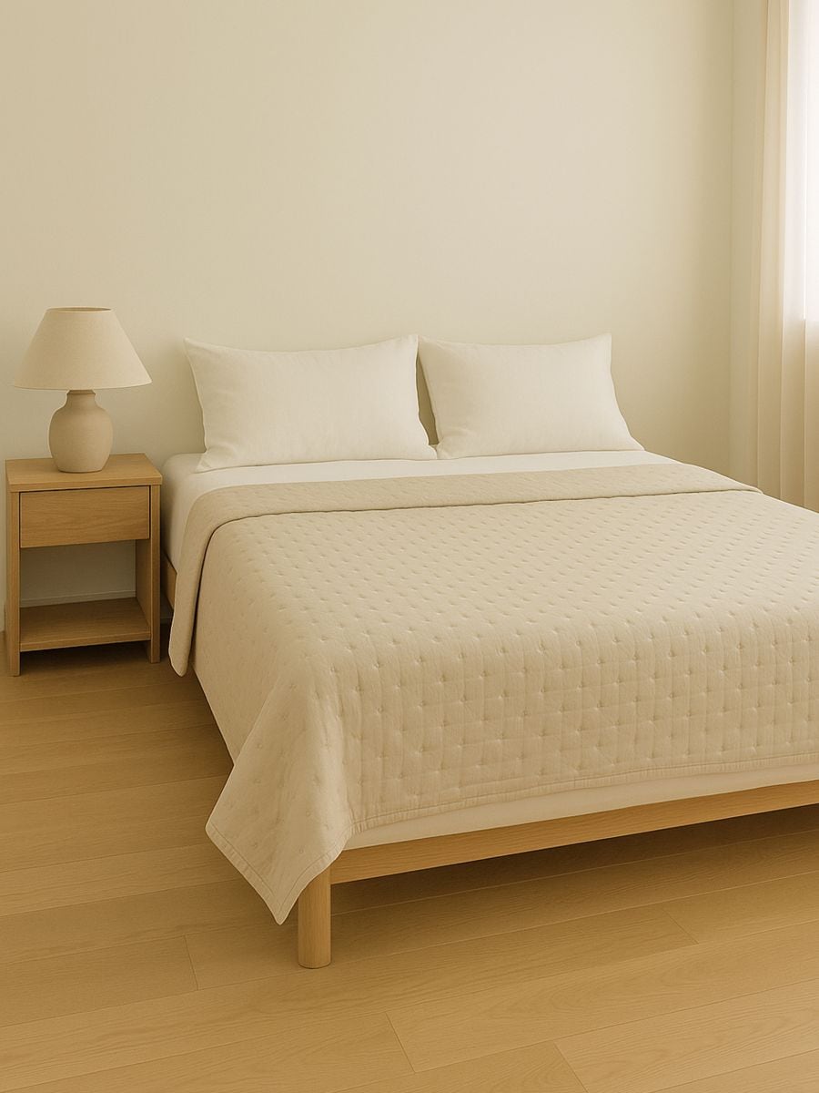 Posteljno pregrinjalo - bež - SINSAY