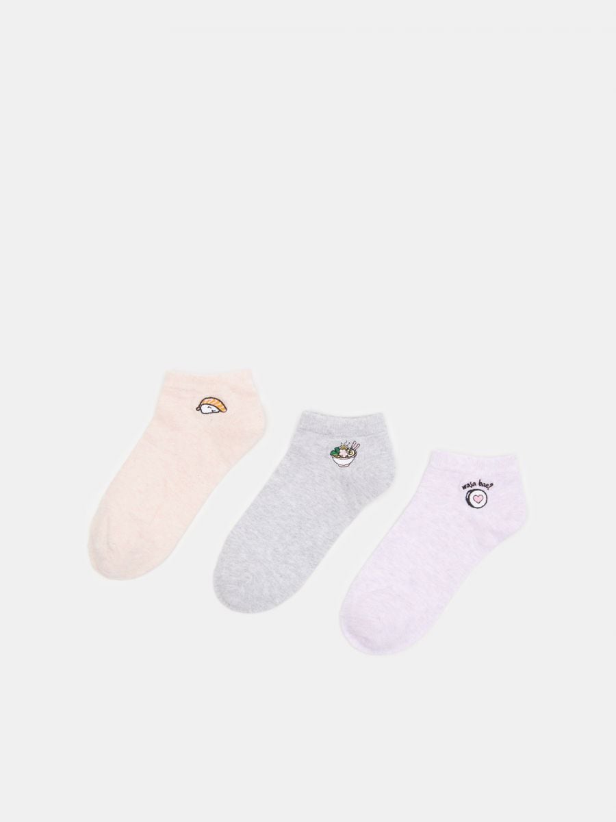 Шкарпетки, 3 пари - різнобарвний - SINSAY