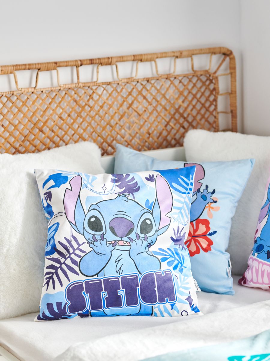 Poduszka dekoracyjna Stitch - błękitny - SINSAY