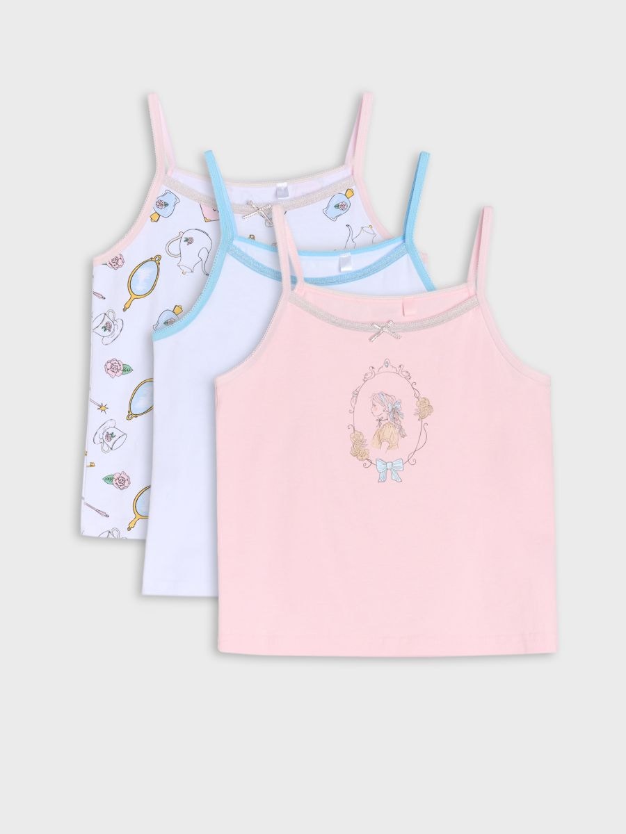 Майки 3 шт. - білий - SINSAY