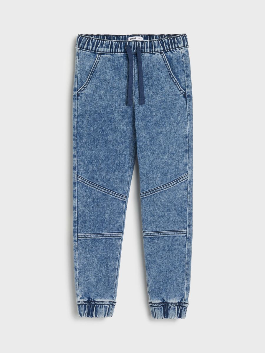 Kalhoty joggers - modrá - SINSAY