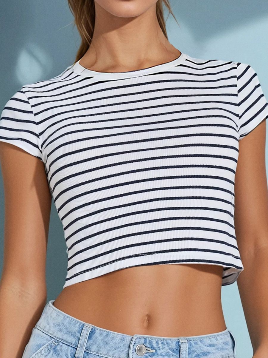 Crop top - šareno - SINSAY