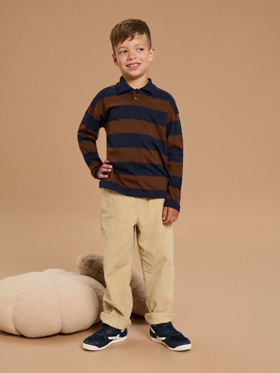 Koszulka polo z długimi rękawami - wielobarwny - SINSAY