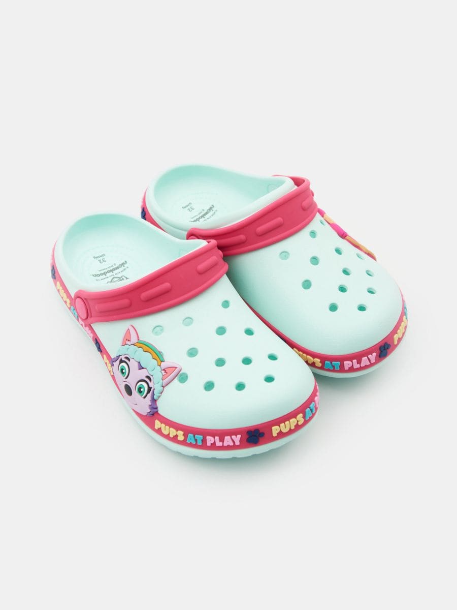 Dřeváky s páskem na patě PAW Patrol - zelená - SINSAY