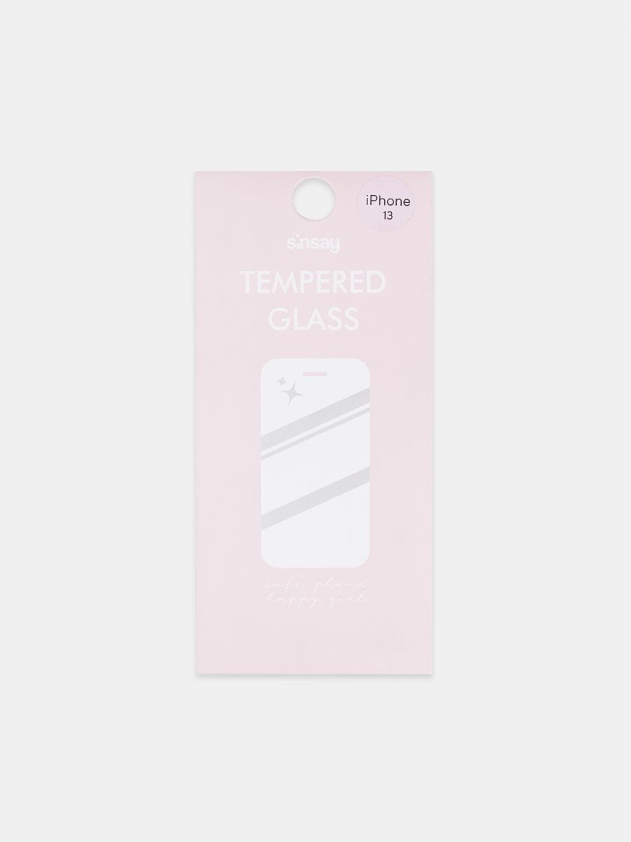 Kaljeno zaščitno steklo za telefon - bela - SINSAY