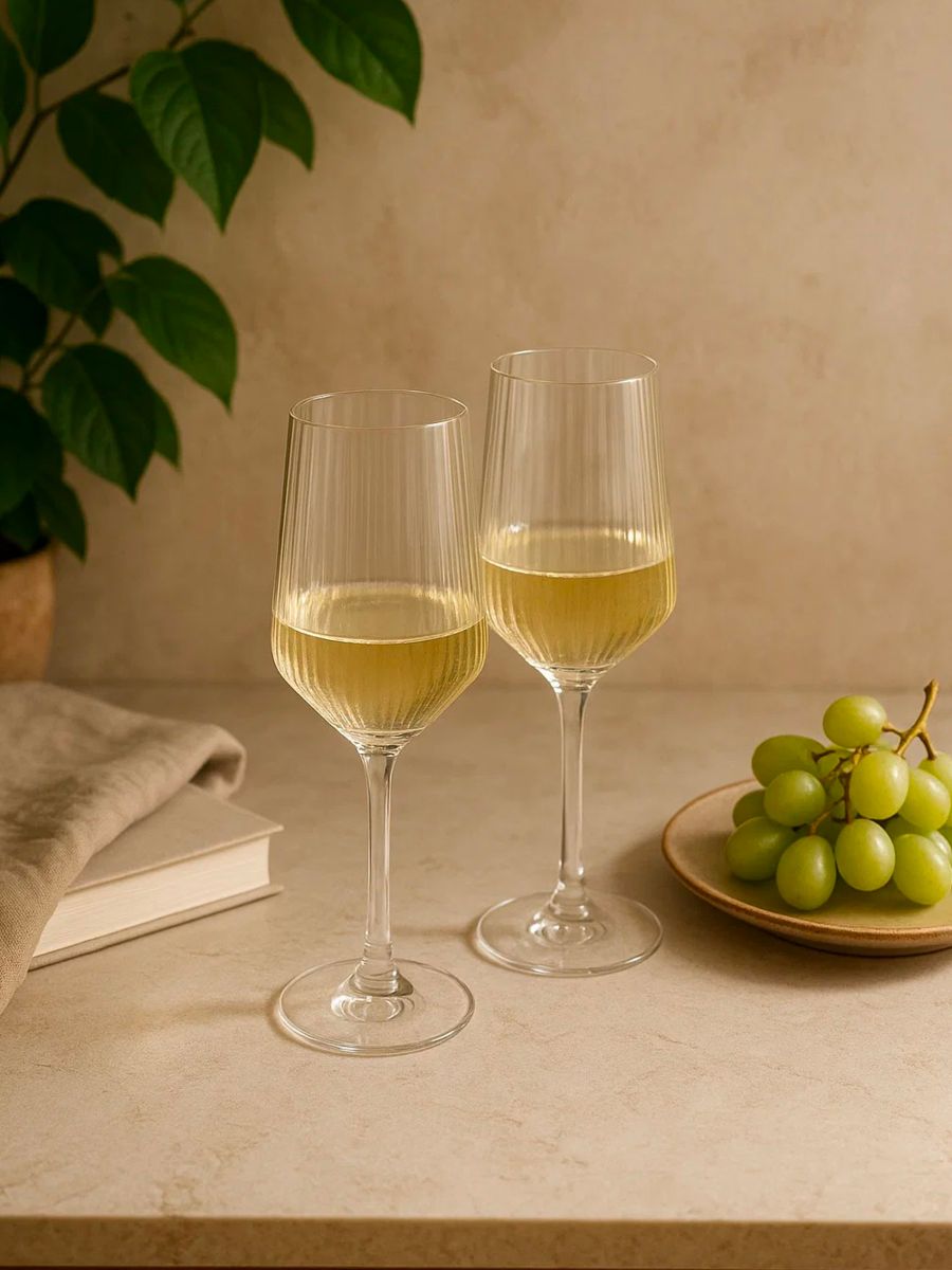 Рифлені келихи, 2 шт. - clear - SINSAY