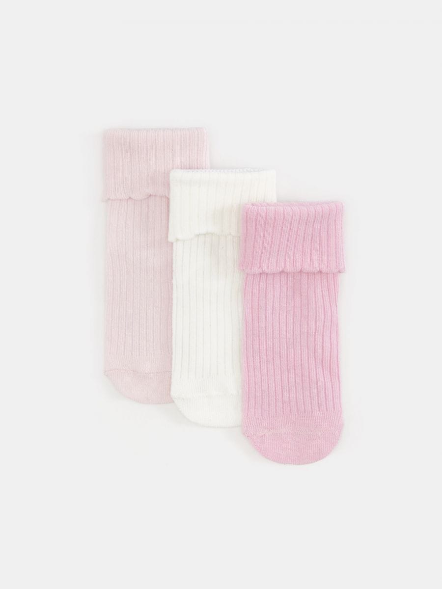 Čarape - 3 para - više boja - SINSAY