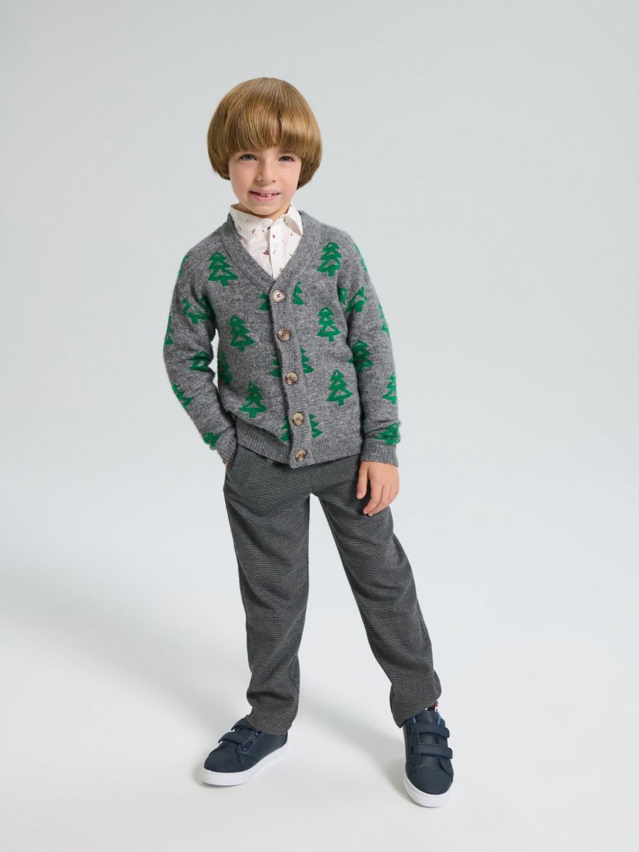 Kalhoty pull-on s příměsí viskózy - vícebarevná - SINSAY