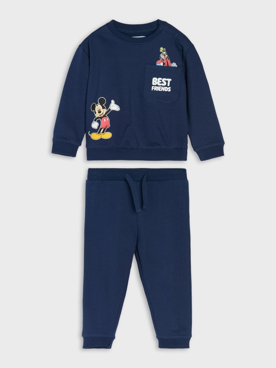 Completo felpa e pantaloni Mickey Mouse - blu scuro - SINSAY
