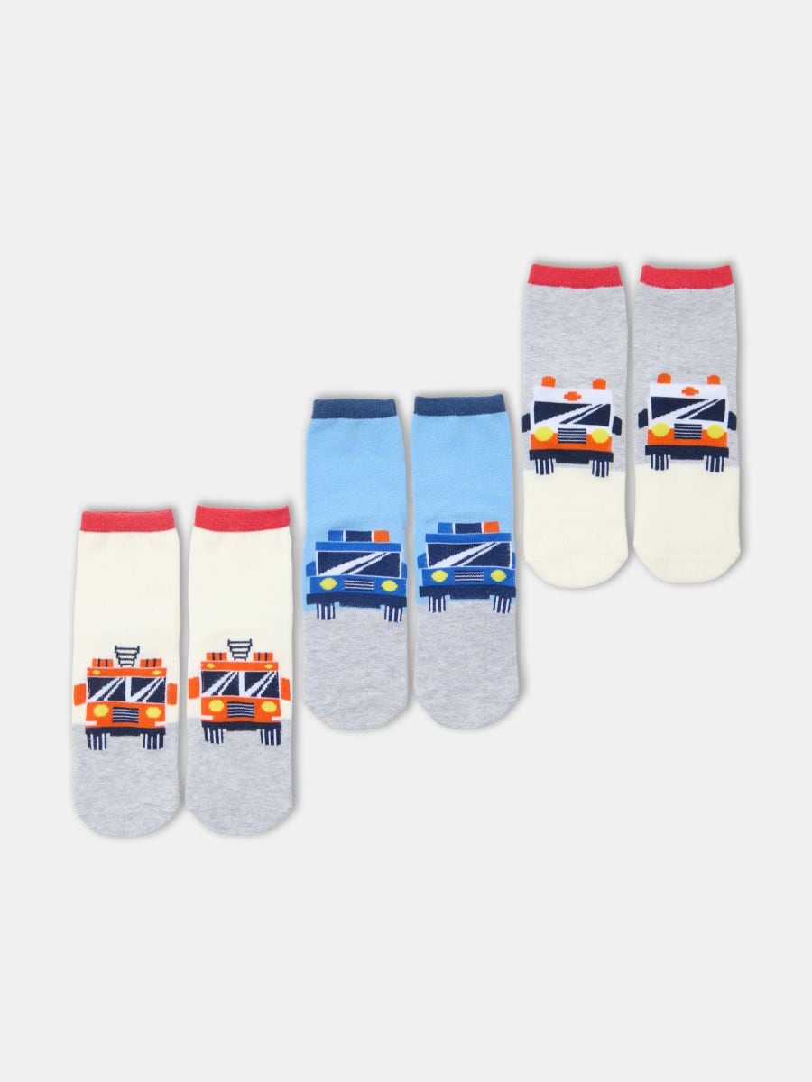 Ponožky 3 kusy - viacfarebná - SINSAY