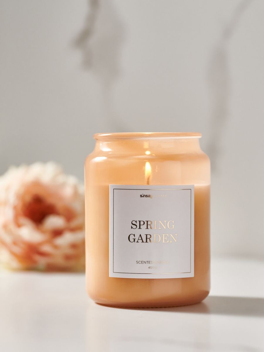 Mirisna svijeća Spring Garden - pastelnoružičasto - SINSAY