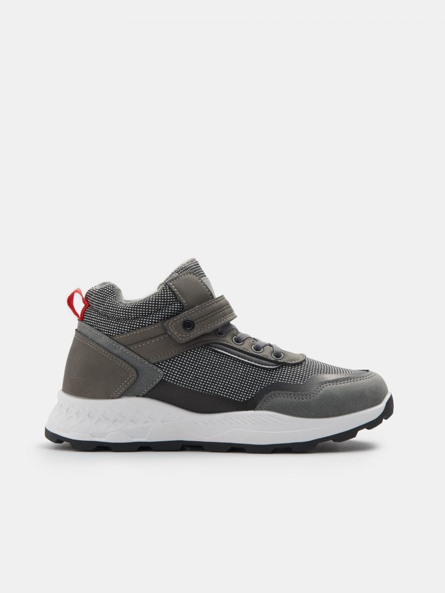 High ankle sneakers - mid grey - SINSAY