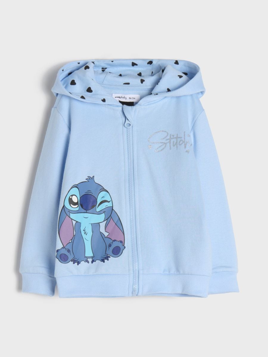 Pulover Stitch - bledo modra - SINSAY