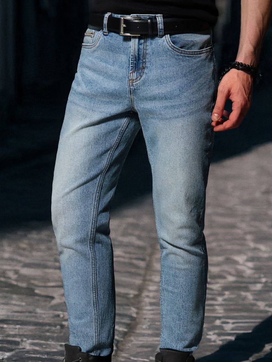 Farmer cropped skinny - kék - SINSAY