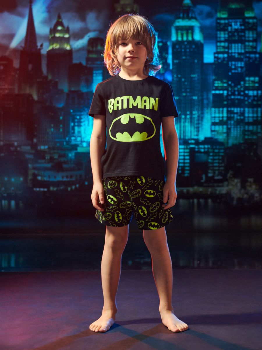 Komplet pidžame Batman - crno - SINSAY