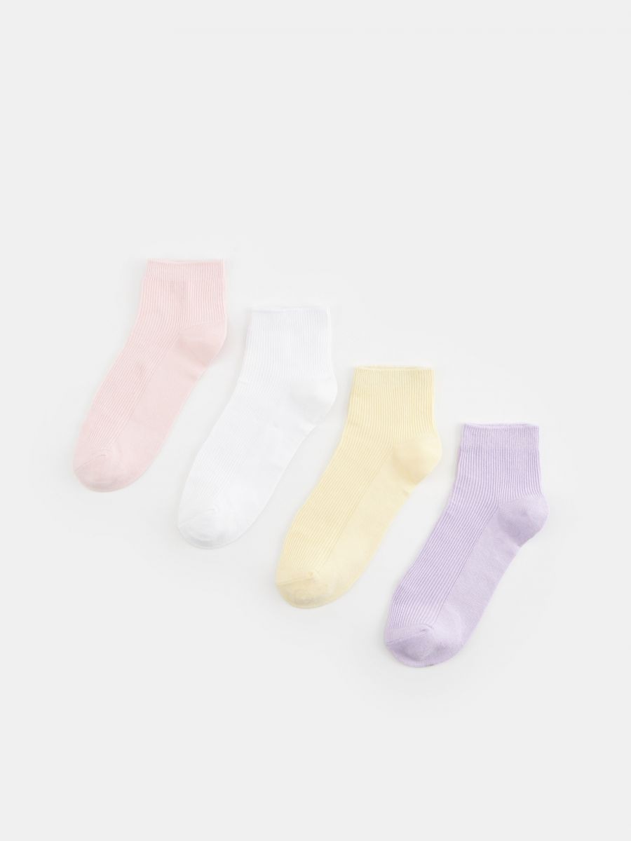 Súprava 4 párov ponožiek - viacfarebná - SINSAY