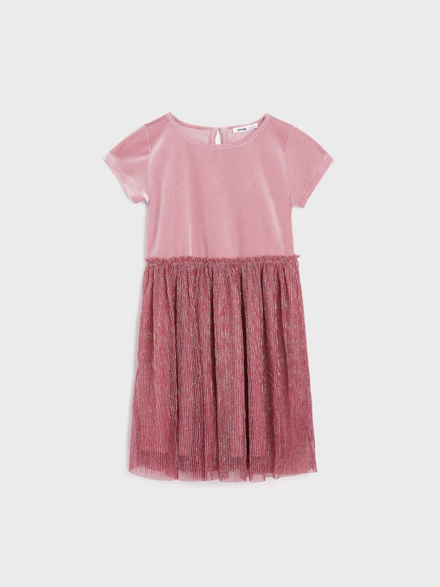 Kleid mit Raffung - Pink - SINSAY