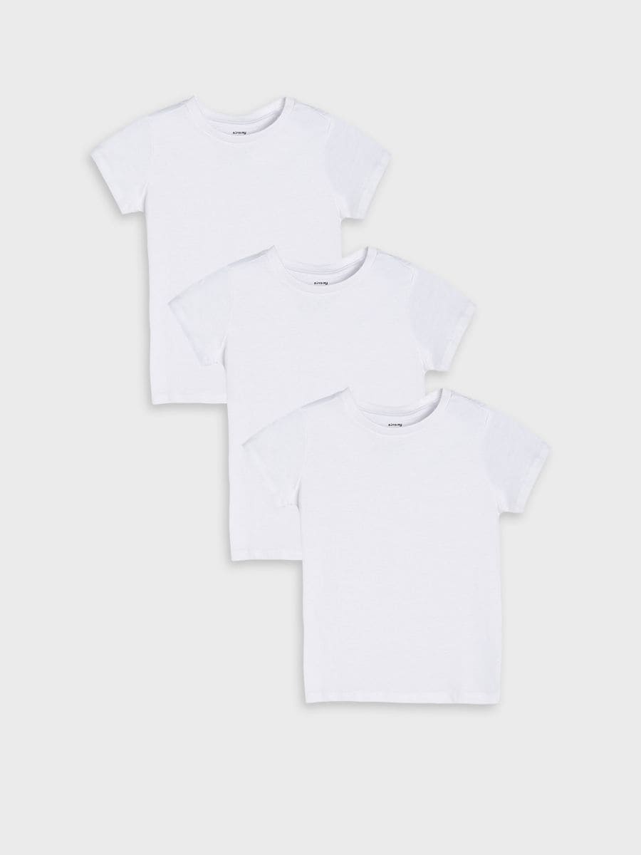 T-shirts 3 pack - white - SINSAY