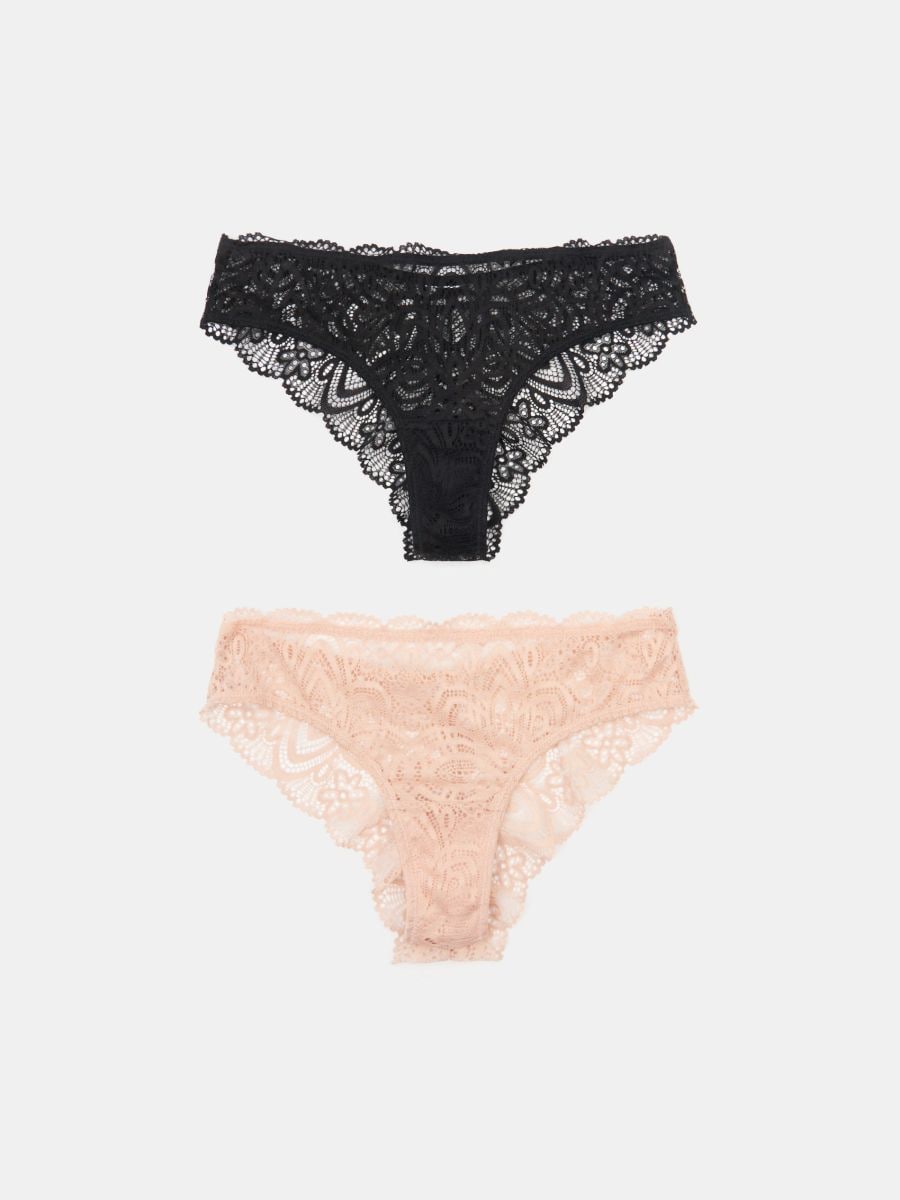 Majtki brazyliany 2 pack - wielobarwny - SINSAY