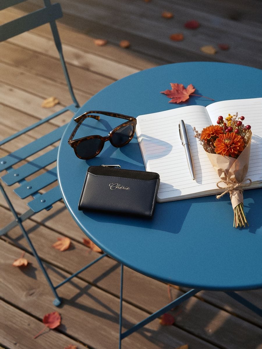 Denarnica iz imitacije usnja - črna - SINSAY