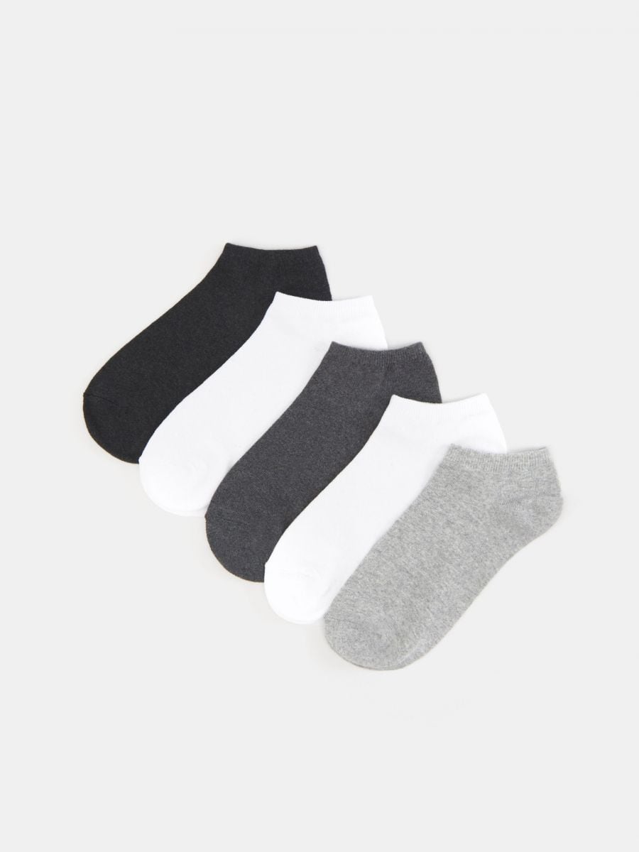 Komplet od 5 para čarapa - svetlo siva - SINSAY