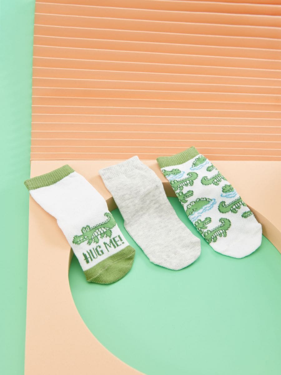 Шкарпетки, 3 пари - різнобарвний - SINSAY