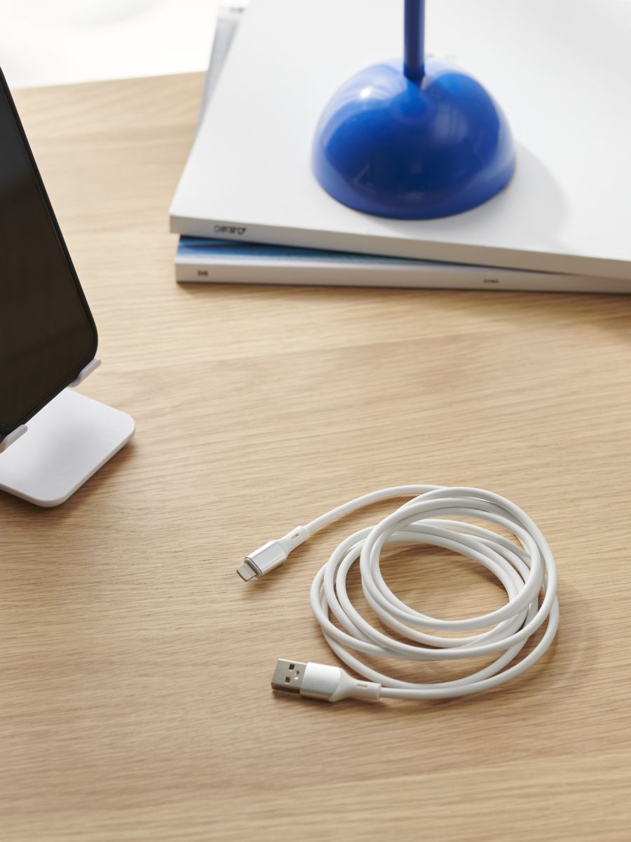 USB kabel k iPhone - bílá - SINSAY