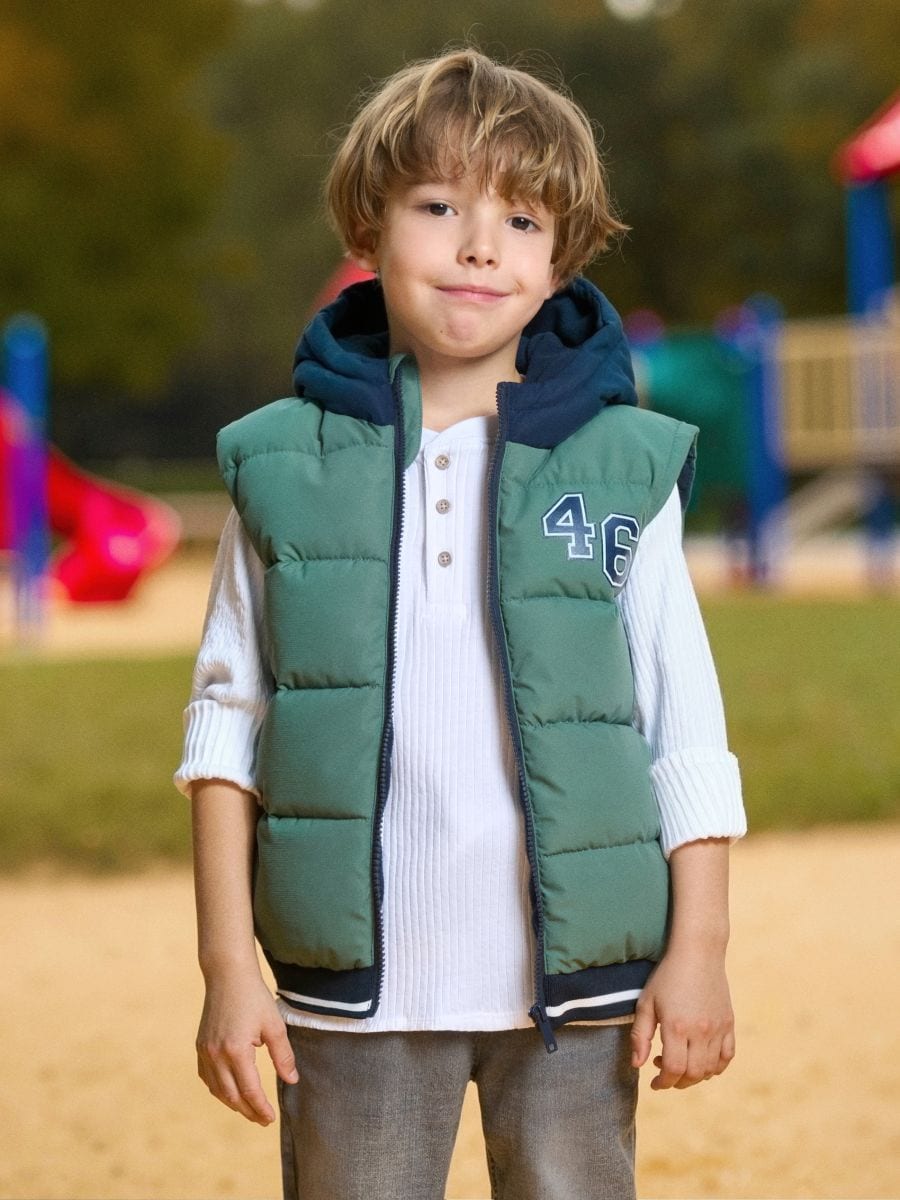 Vestă puffer - green spruce - SINSAY