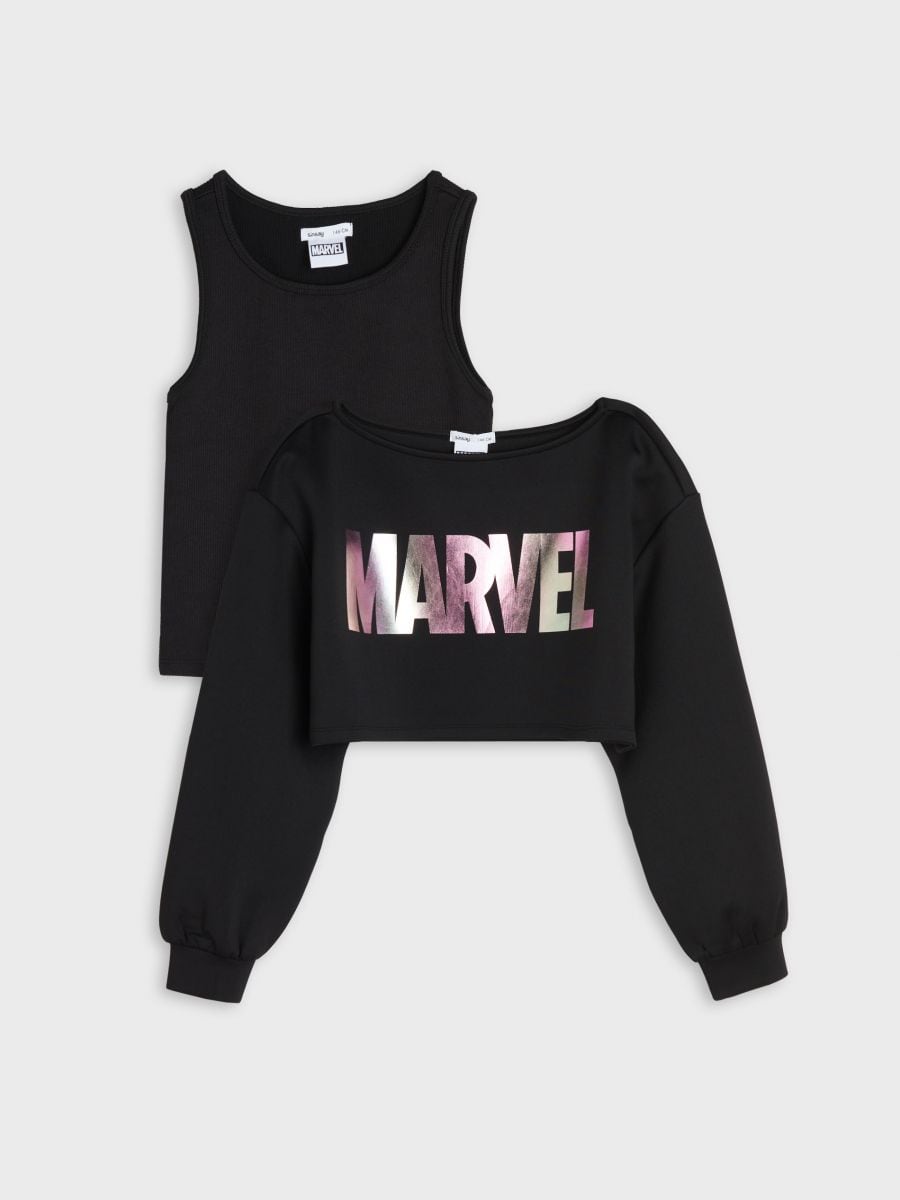 Sweatshirt Marvel - Schwarz - SINSAY