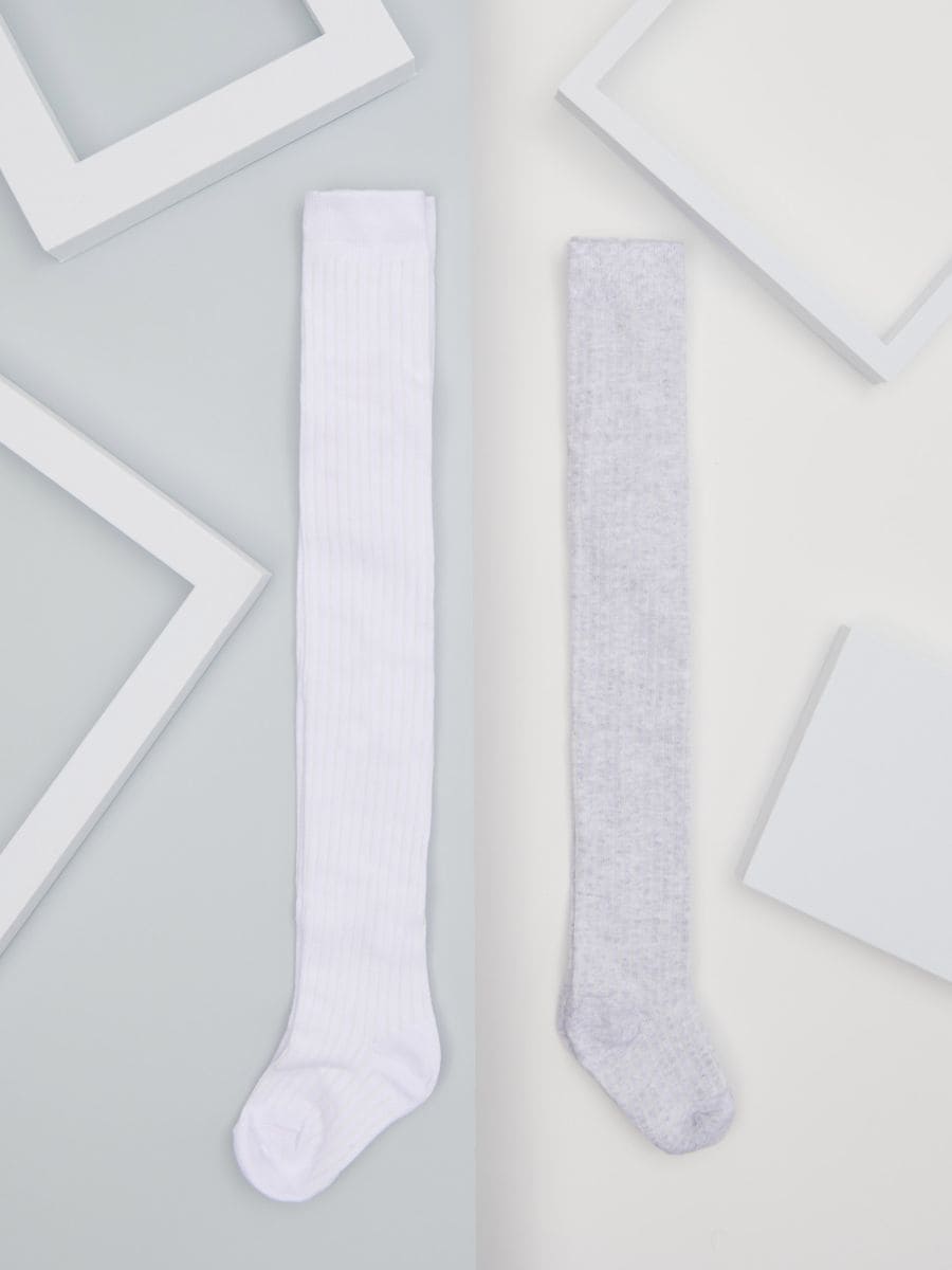 Komplet od 2 para čarapa s gaćicama - šaren - SINSAY