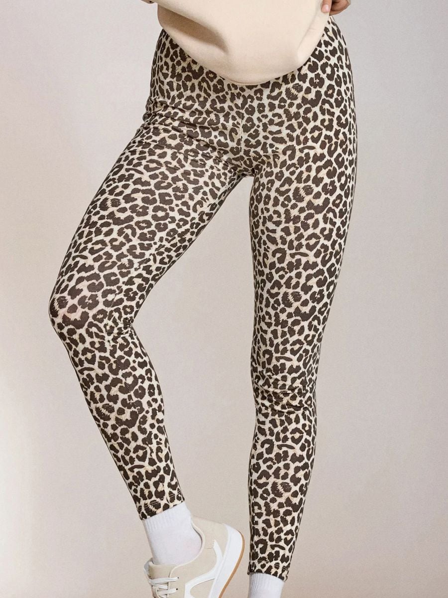 Leggings sa leopard printom - šareno - SINSAY