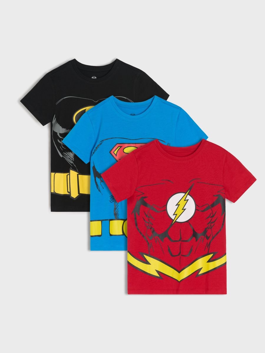 Súprava 3 tričiek Superman - viacfarebná - SINSAY
