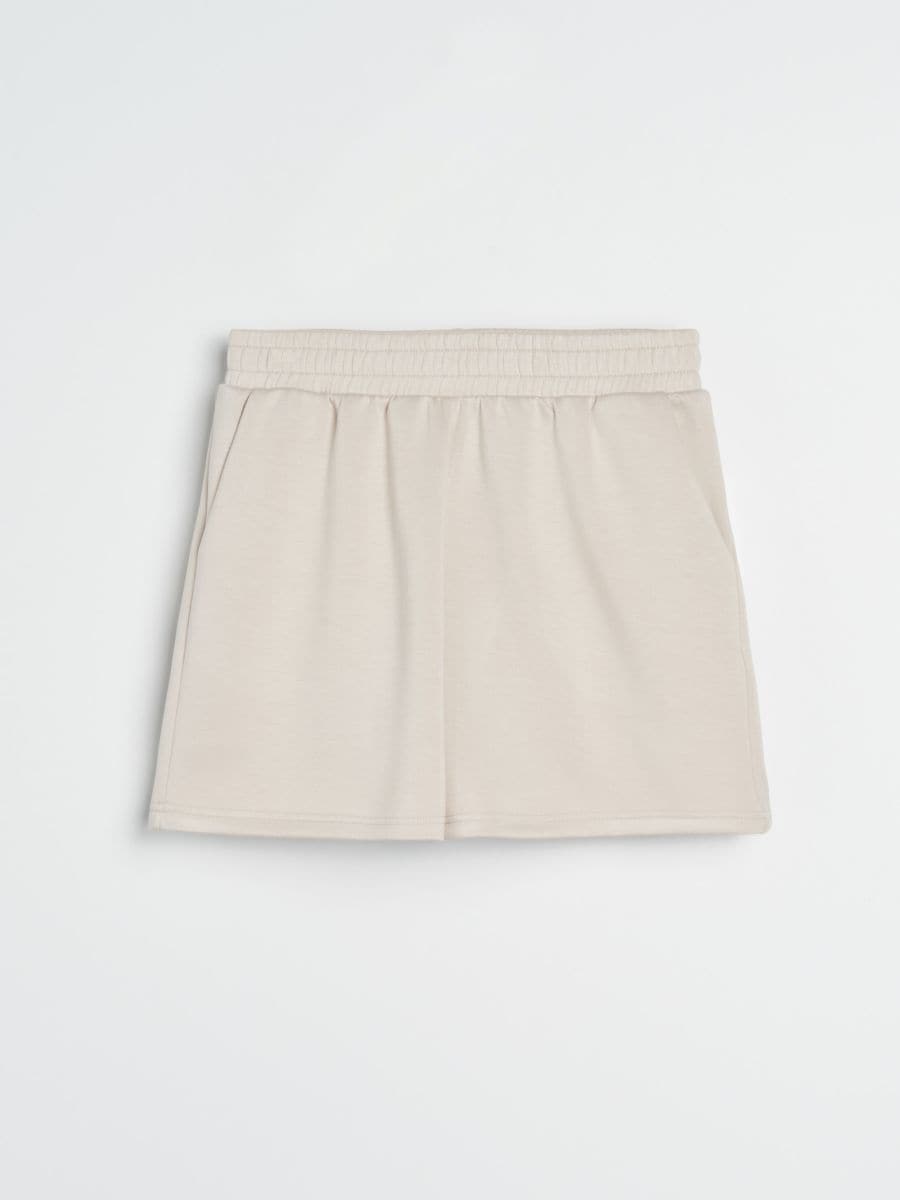 Pantaloni sport scurți - bej - SINSAY