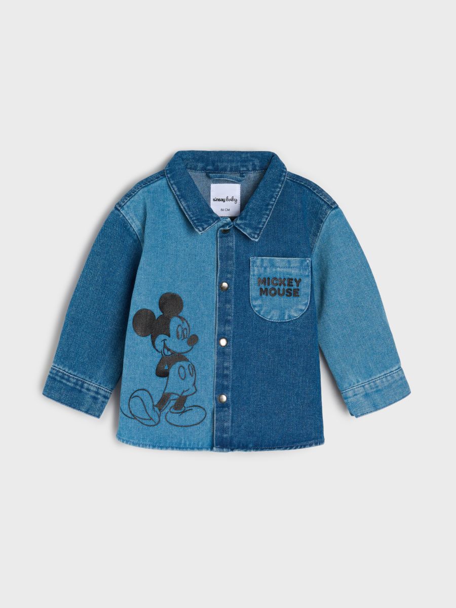Kurtka jeansowa Mickey Mouse - niebieski - SINSAY