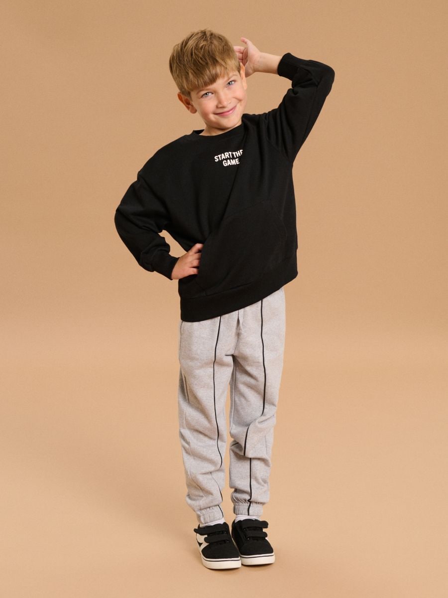 Трикотажний костюм - чорний - SINSAY