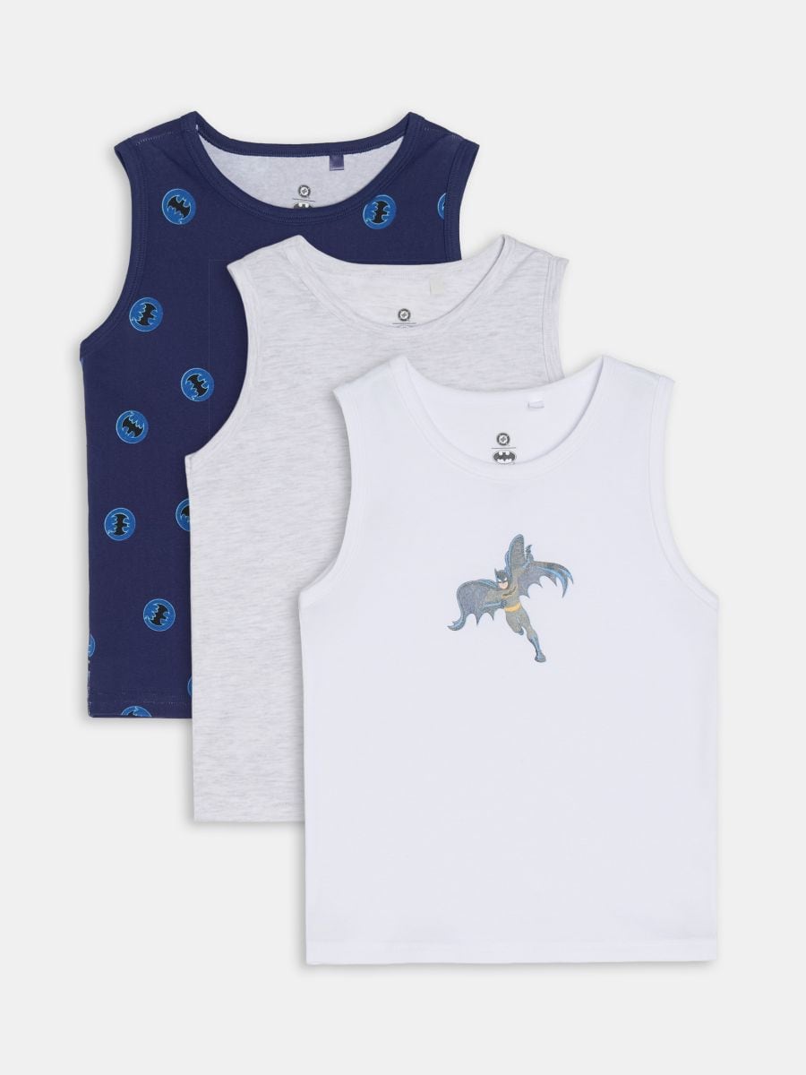 Paket 3 spodnjih majic Batman - bela - SINSAY