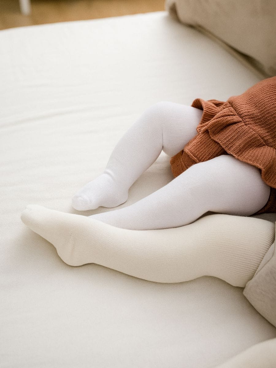 Komplet 2 parov hlačnih nogavic - krema - SINSAY