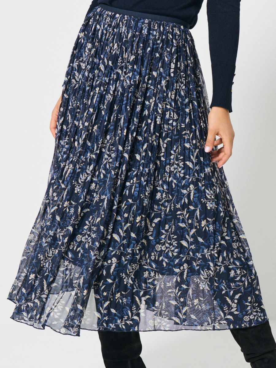 Plisirano midi krilo - večbarvna - SINSAY