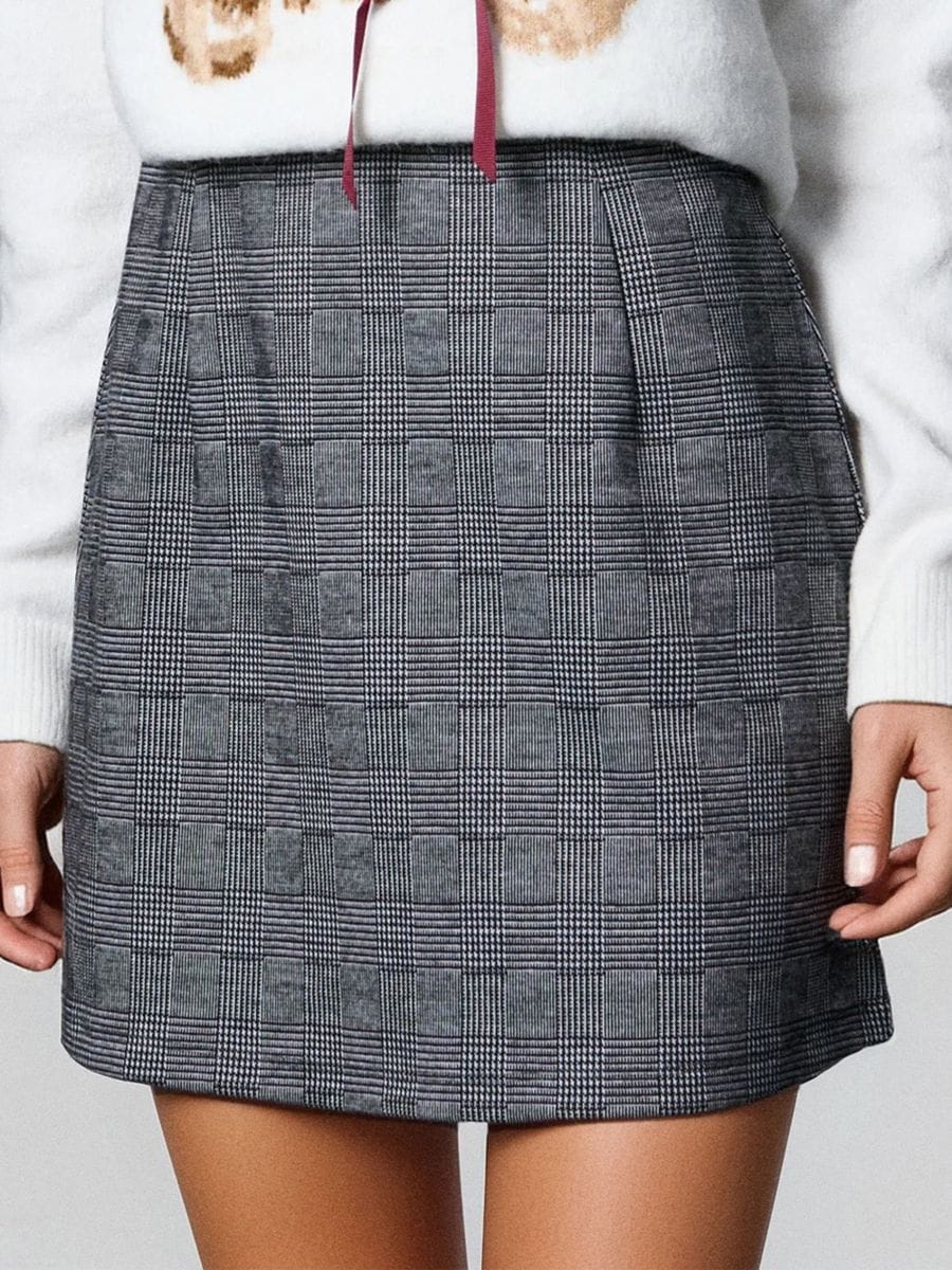 Ruuduline miniseelik - mitmevärviline - SINSAY