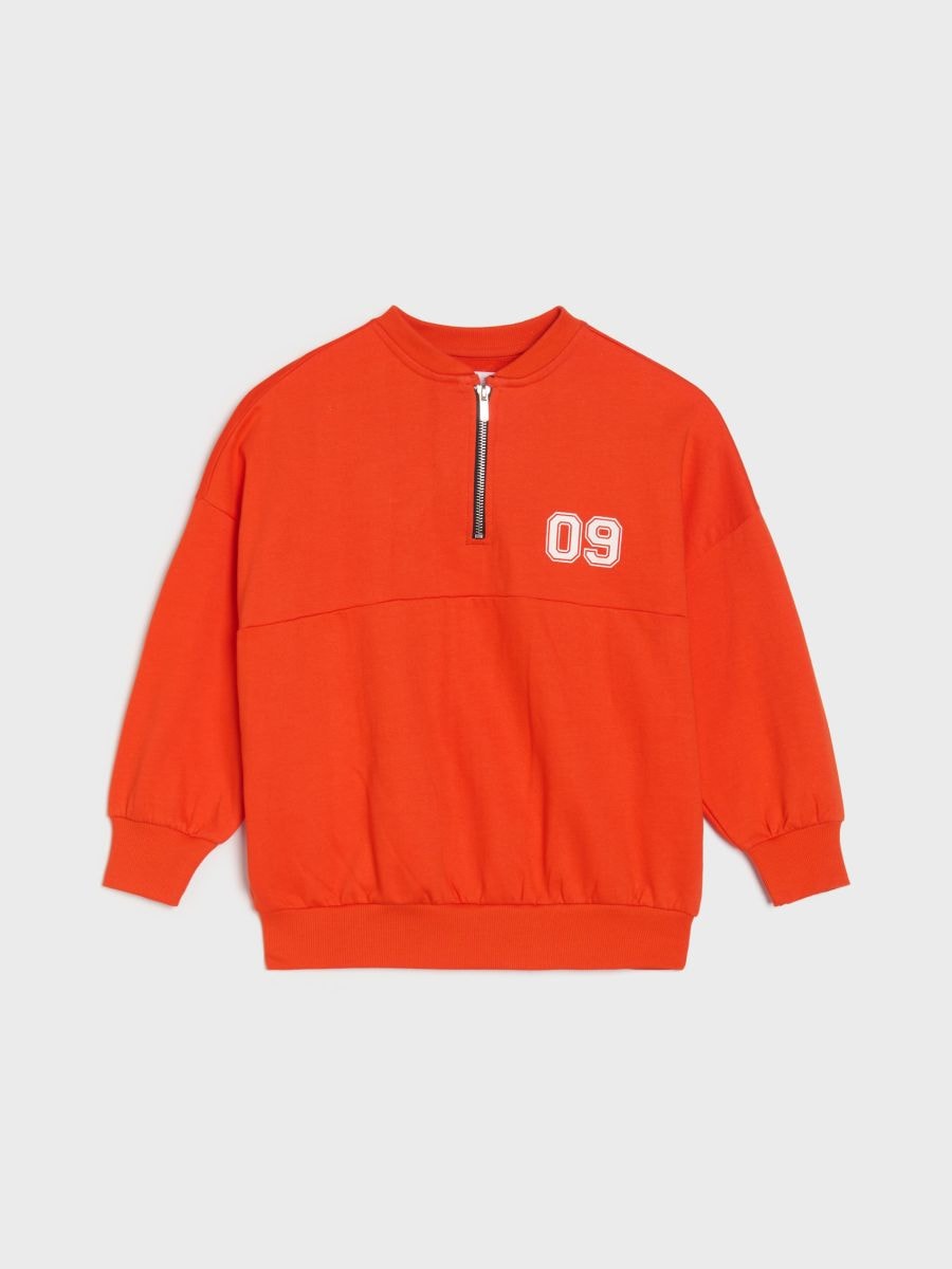 Hanorac crewneck - roșu - SINSAY