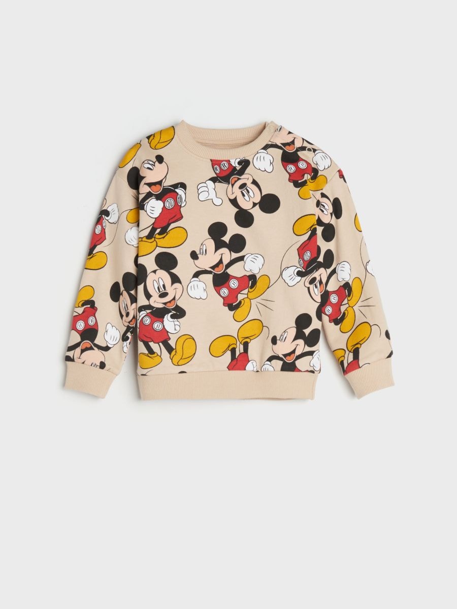 Bluză sport Mickey Mouse - bej - SINSAY