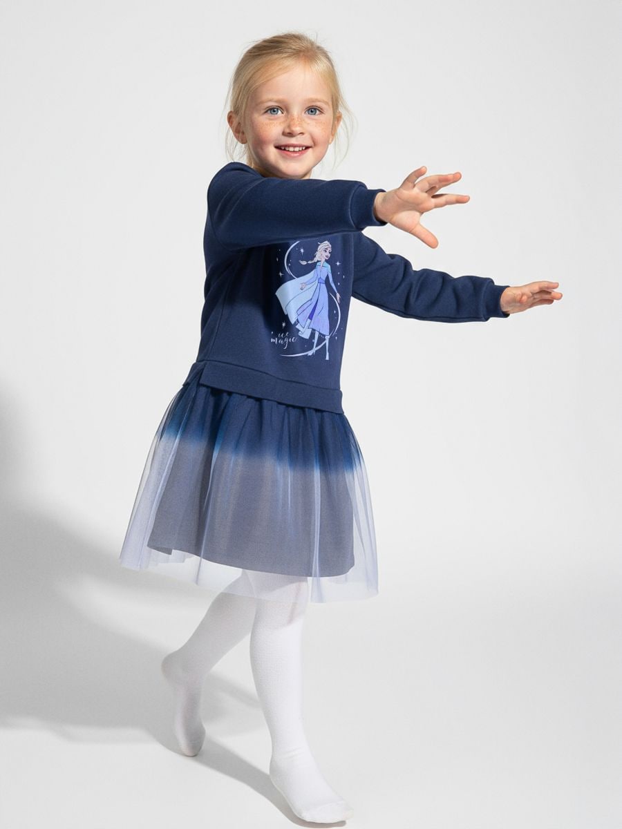 Sukienka dresowa z tiulem Frozen - wielobarwny - SINSAY