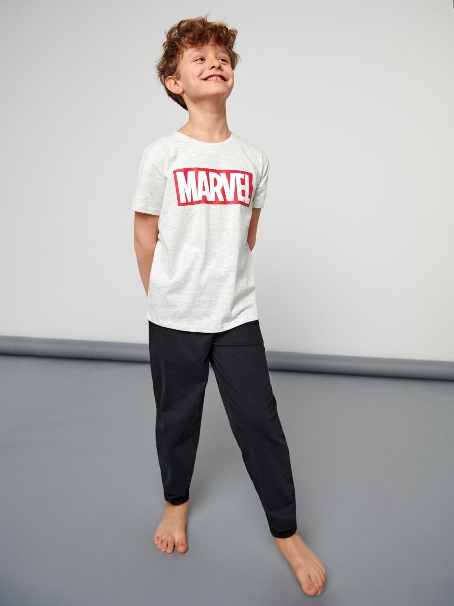 Piżama Marvel - czarny - SINSAY