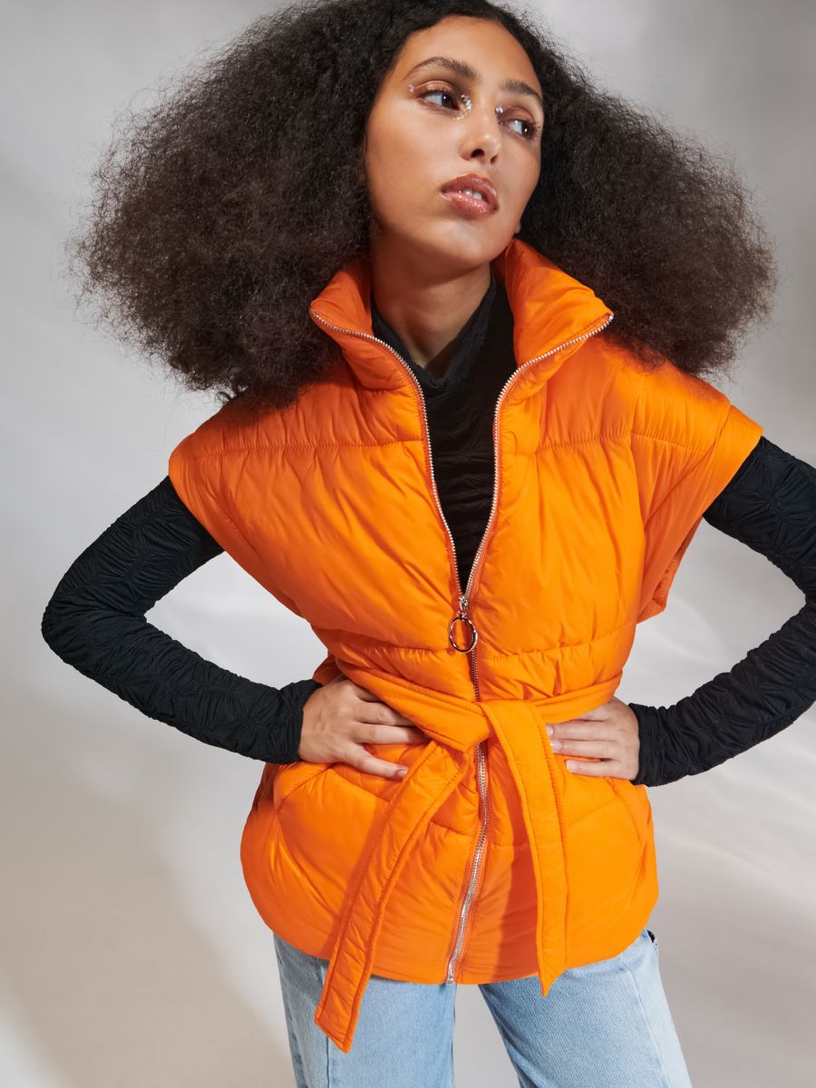 Orange down sales vest women's