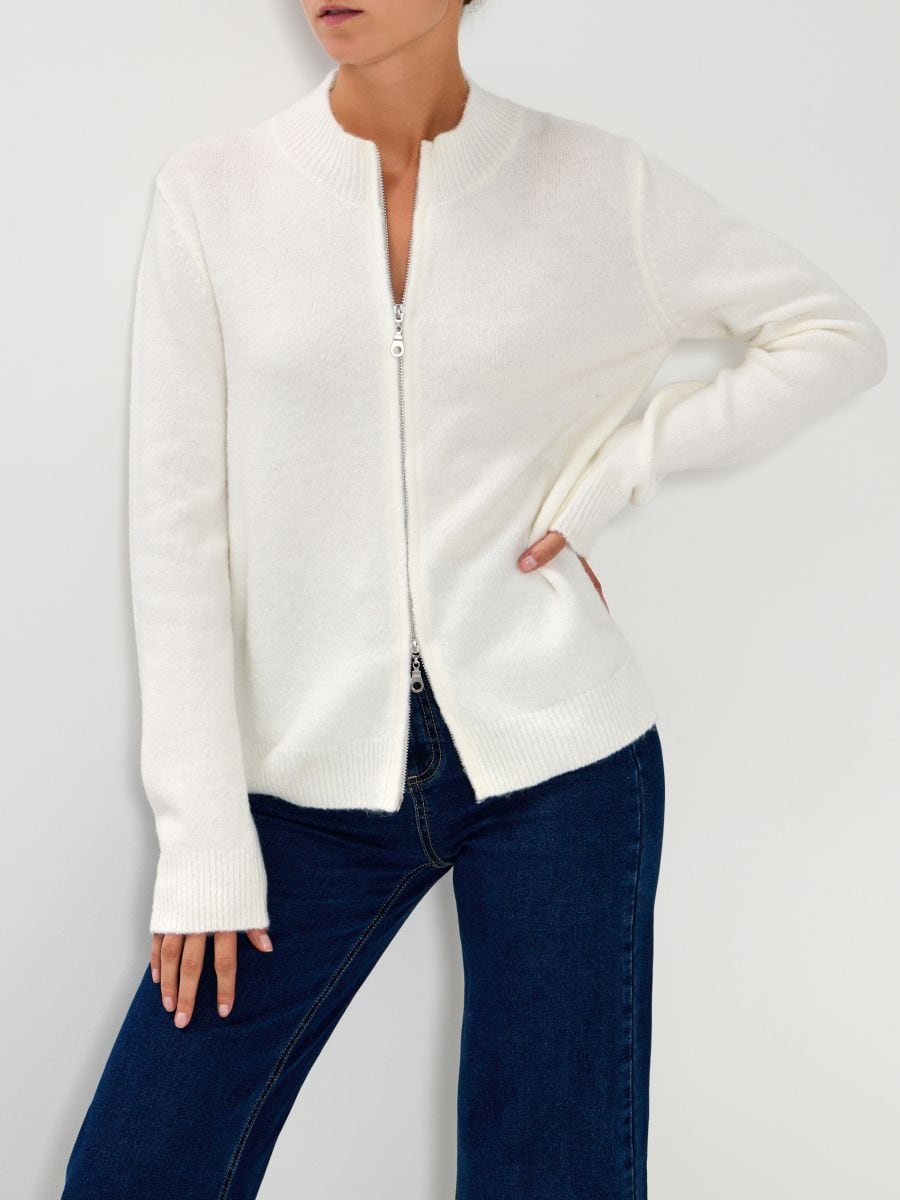 Ζακέτα - λευκο - SINSAY