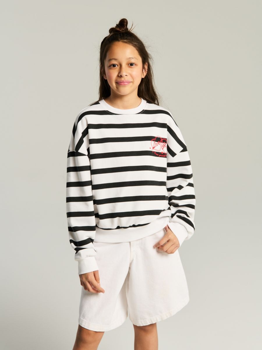 Mikina typu crewneck - vícebarevná - SINSAY