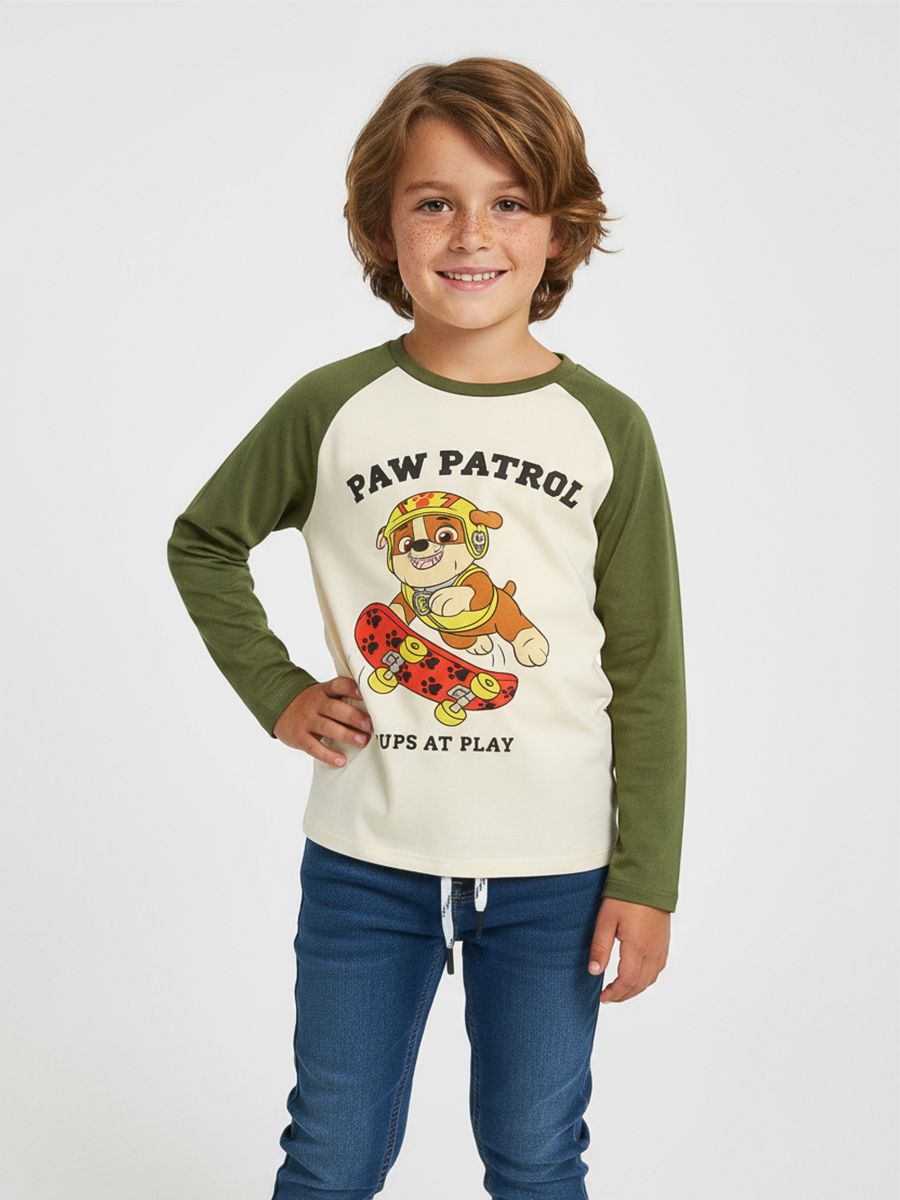 Langarm-T-Shirt PAW Patrol - Creme - SINSAY